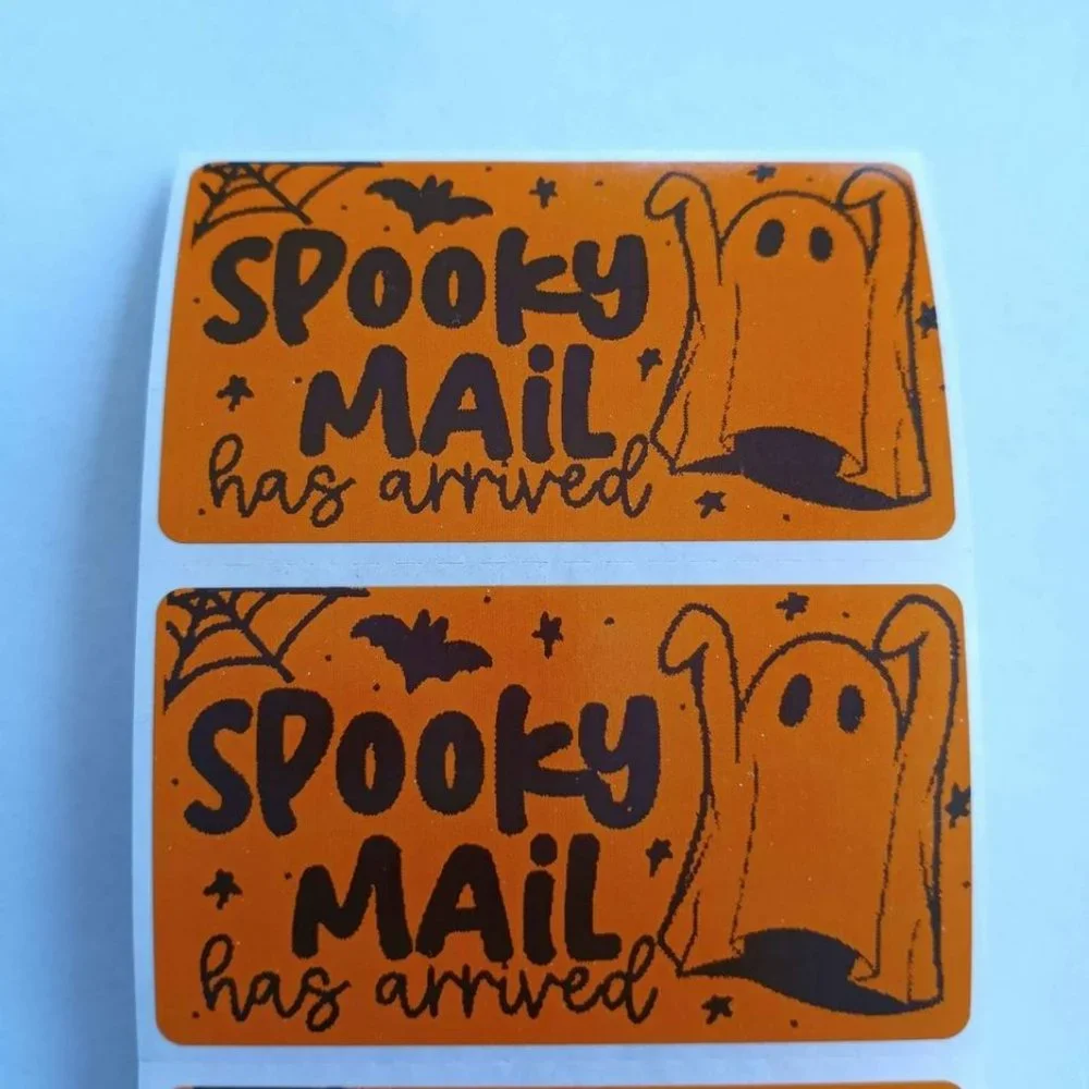 💙100 Spooky Mail- Shipping Labels Thermal Packaging Stickers 2.25